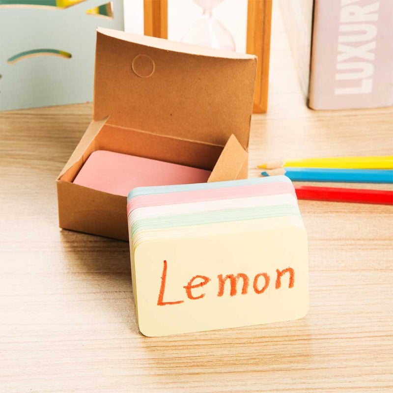 ZOOYOO Blank Colour Cardboard Message Cards - DIY Tag Cards, 100pcs - Image 3